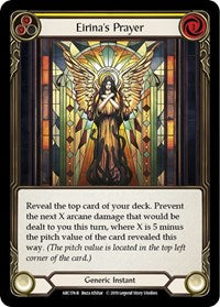 Eirina's Prayer (Yellow) (ARC174) [Arcane Rising (Unlimited)]