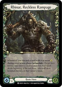 Rhinar, Reckless Rampage (CRU001) [Crucible of War]