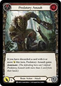 Predatory Assault (Red) (CRU013) [Crucible of War (Unlimited)]