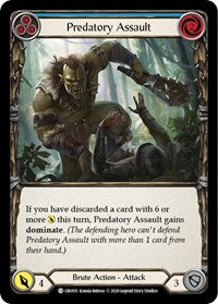 Predatory Assault (Blue) (CRU015) [Crucible of War (Unlimited)]