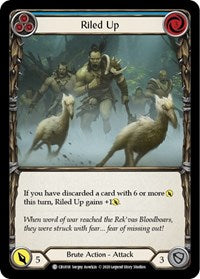 Riled Up (Blue) (CRU018) [Crucible of War (Unlimited)]