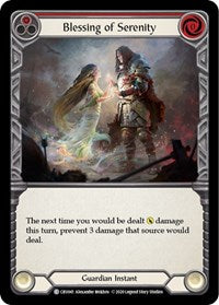 Blessing of Serenity (Red) (CRU041) [Crucible of War]