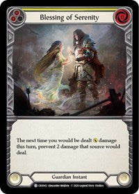 Blessing of Serenity (Yellow) (CRU042) [Crucible of War]