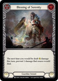 Blessing of Serenity (Blue) (CRU043) [Crucible of War]