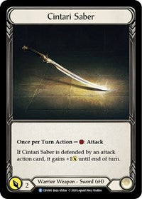 Cintari Saber (Reverse) (CRU080) [Crucible of War (Unlimited)]