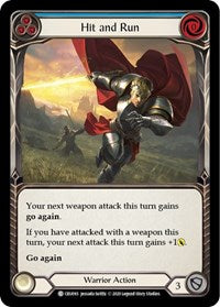 Hit and Run (Blue) (CRU093) [Crucible of War (Unlimited)]