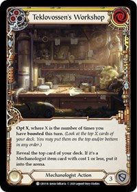 Teklovossen's Workshop (Yellow) (CRU116) [Crucible of War (Unlimited)]