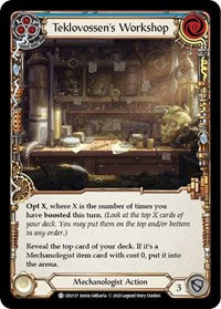 Teklovossen's Workshop (Blue) (CRU117) [Crucible of War (Unlimited)]