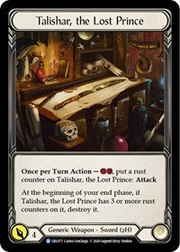 Talishar, the Lost Prince (CRU177) [Crucible of War (Unlimited)]