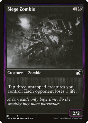 Siege Zombie (121) [Innistrad: Double Feature]