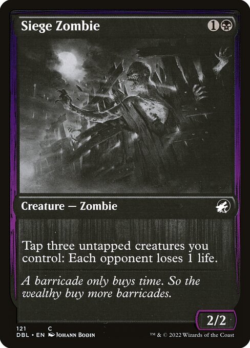Siege Zombie (121) [Innistrad: Double Feature]