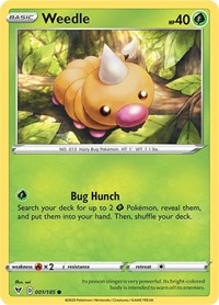 Weedle (001/185) [SWSH04 Vivid Voltage]