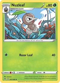 Nuzleaf (011/185) [SWSH04 Vivid Voltage]