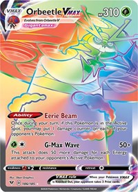 Orbeetle VMAX (Secret) (186/185) [SWSH04 Vivid Voltage]