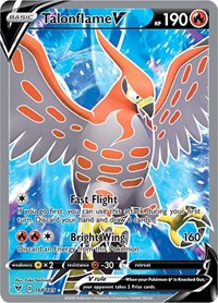 Talonflame V (Full Art) (168/185) [SWSH04 Vivid Voltage]