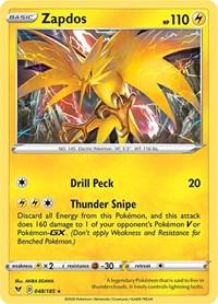 Zapdos (048/185) [SWSH04 Vivid Voltage]