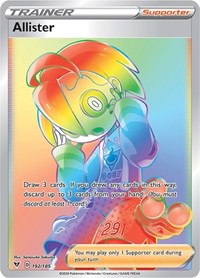 Allister (Secret) (192/185) [SWSH04 Vivid Voltage]