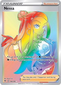 Nessa (Secret) (196/185) [SWSH04 Vivid Voltage]