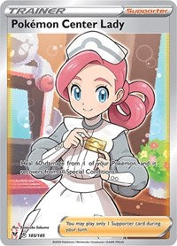 Pokemon Center Lady (Full Art) (185/185) [SWSH04 Vivid Voltage]
