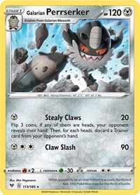 Galarian Perrserker (113/185) [SWSH04 Vivid Voltage]
