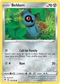 Beldum (116/185) [SWSH04 Vivid Voltage]