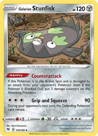 Galarian Stunfisk (125/185) [SWSH04 Vivid Voltage]