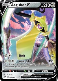 Aegislash V (126/185) [SWSH04 Vivid Voltage]