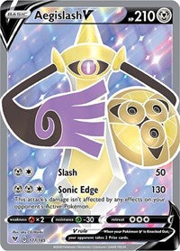 Aegislash V (Full Art) (177/185) [SWSH04 Vivid Voltage]