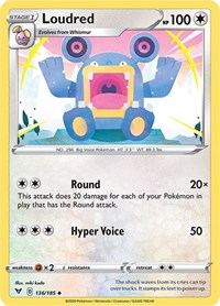 Loudred (136/185) [SWSH04 Vivid Voltage]