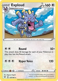 Exploud (137/185) [SWSH04 Vivid Voltage]