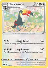 Toucannon (145/185) [SWSH04 Vivid Voltage]