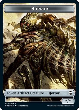Horror // Thrull Double-Sided Token (10 // 5) [Commander Legends]