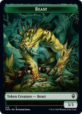 Beast (018) // Beast (019) Double-Sided Token (18 // 19) [Commander Legends]