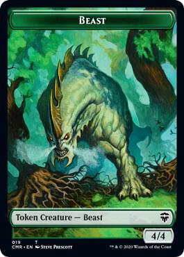 Beast (019) // Elephant Double-Sided Token (19 // 20) [Commander Legends]