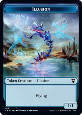Illusion // Plant Double-Sided Token (17 // 21) [Commander Legends]