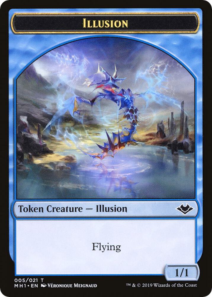 Illusion // Bear Double-Sided Token (5 // 11) [Modern Horizons]