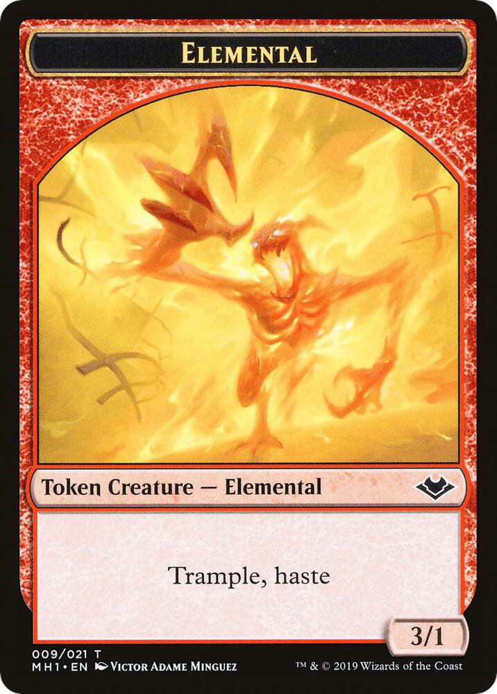 Elemental (009) // Goblin Double-Sided Token (9 // 10) [Modern Horizons]