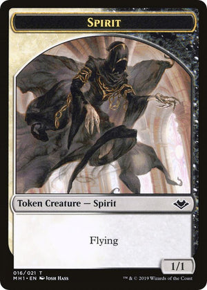 Spirit // Golem Double-Sided Token (16 // 18) [Modern Horizons]