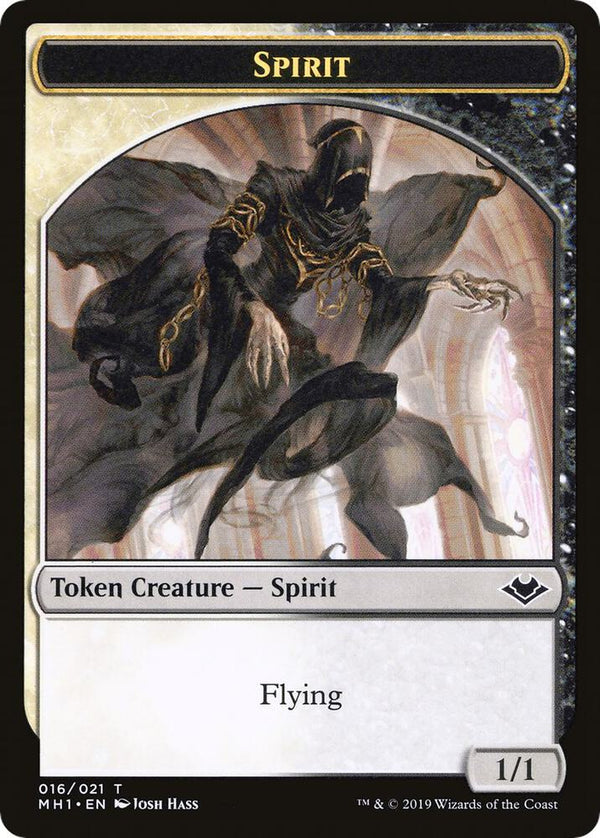 Spirit // Golem Double-Sided Token (16 // 18) [Modern Horizons]