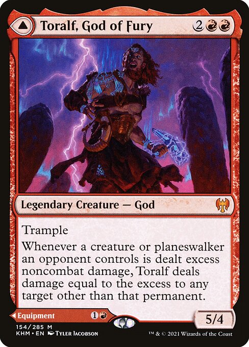 Toralf, God of Fury // Toralf's Hammer (154) [Kaldheim]