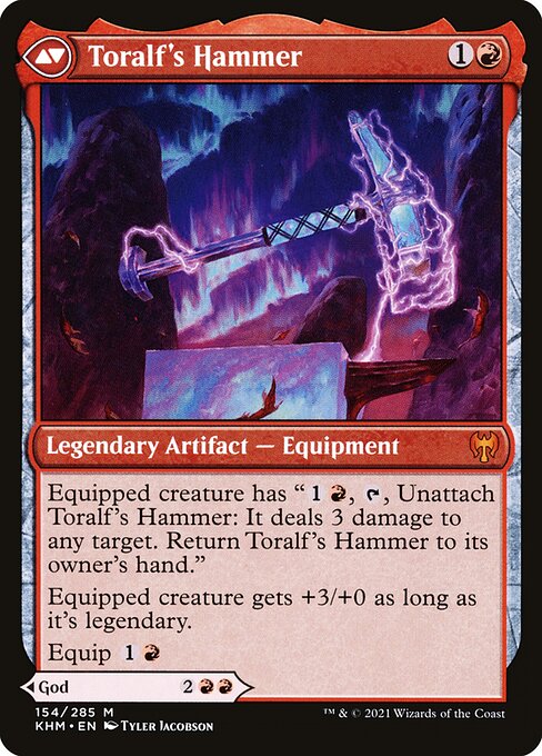 Toralf, God of Fury // Toralf's Hammer (154) [Kaldheim]