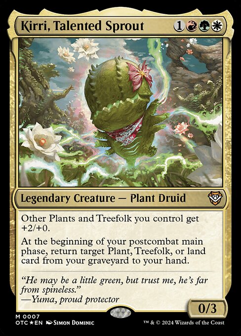 Kirri, Talented Sprout (7) [Outlaws of Thunder Junction Commander]