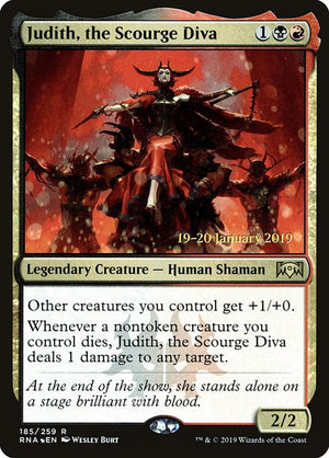 Judith, the Scourge Diva (185s) [Ravnica Allegiance Promos]