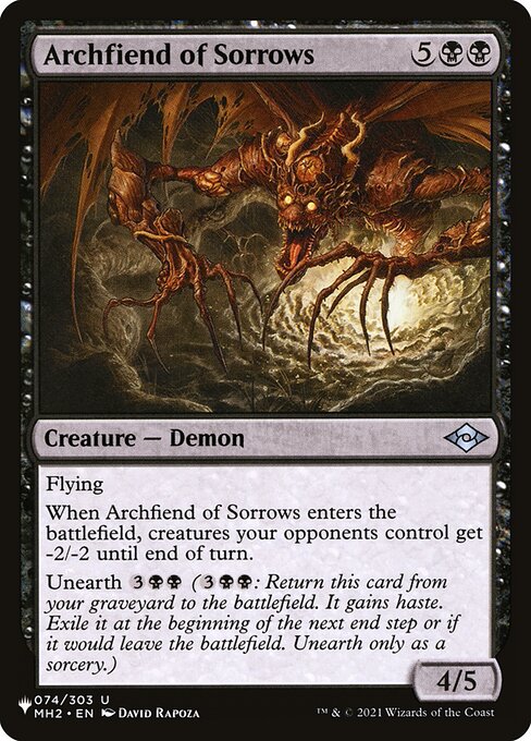 Archfiend of Sorrows (MH2-74) [The List]