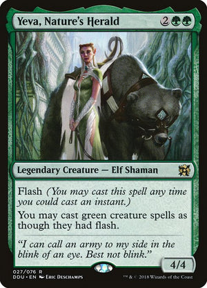 Yeva, Nature's Herald (27) [Duel Decks: Elves vs. Inventors]