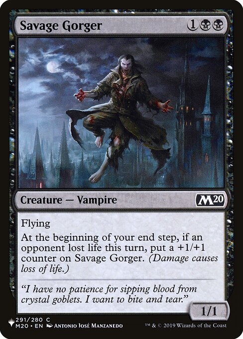 Savage Gorger (M20-291) [The List]