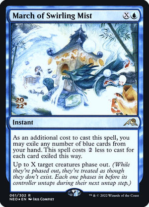 March of Swirling Mist (61s) [Kamigawa: Neon Dynasty Promos]