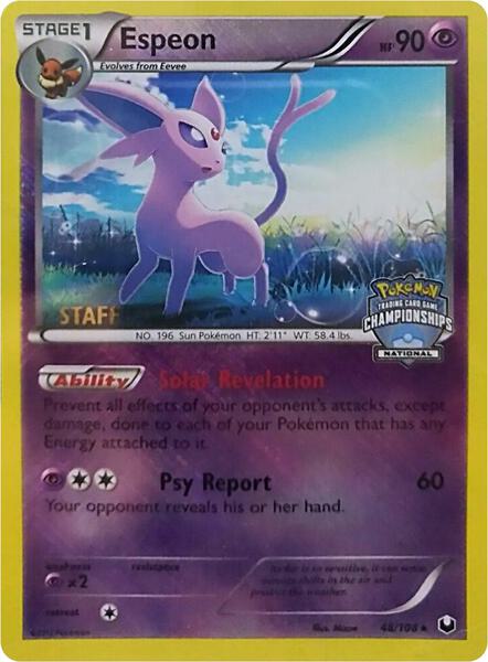 Espeon - 48/108 (National Championships) [Staff] (048/108) [League and Championship Cards]