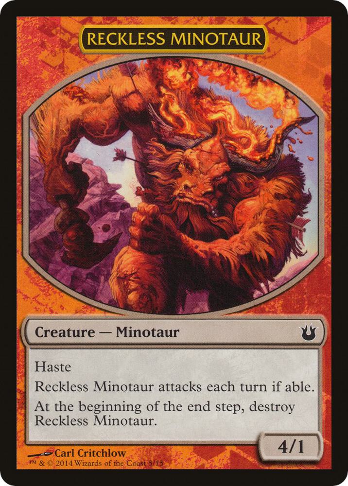 Reckless Minotaur (5) [Hero's Path Promos]