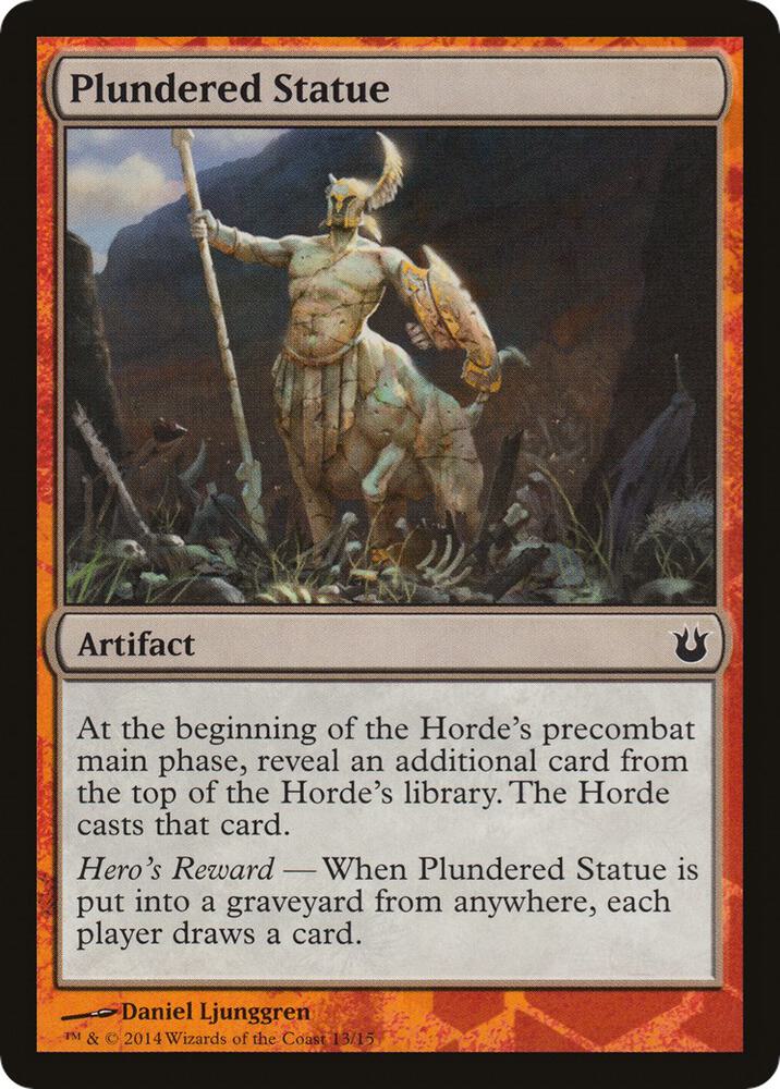 Plundered Statue (13) [Hero's Path Promos]